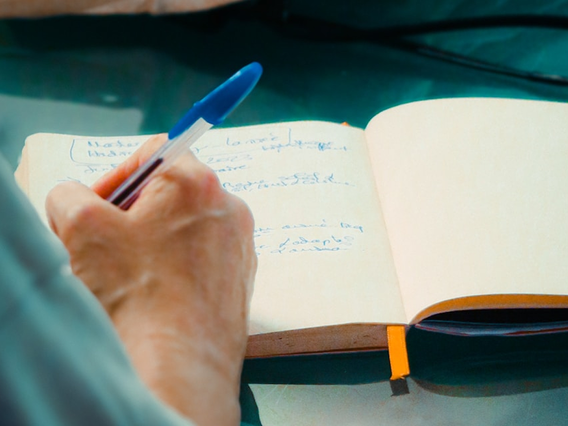 Handwritten evaluation notes