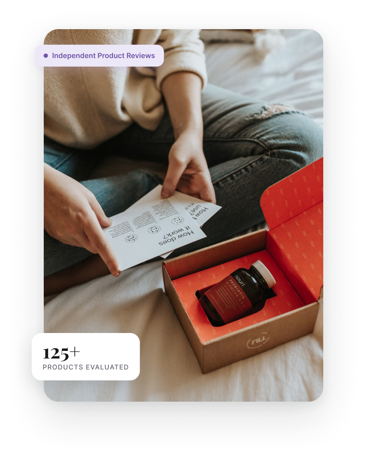 Person unboxing a wellness product